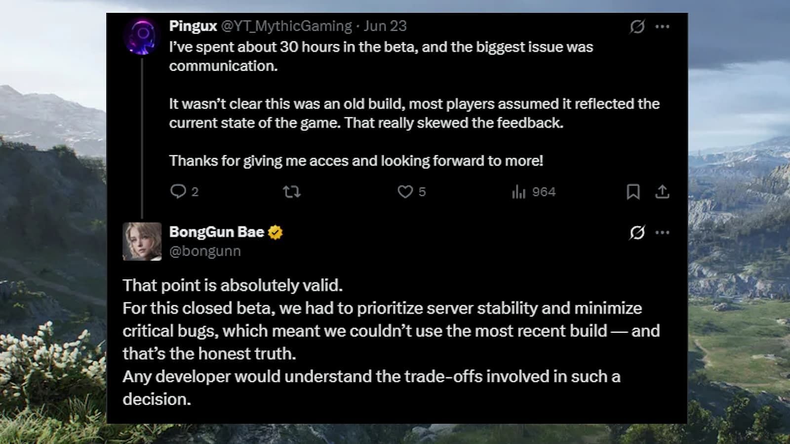 The boss-man explains the reason (Image via Kakao Games)